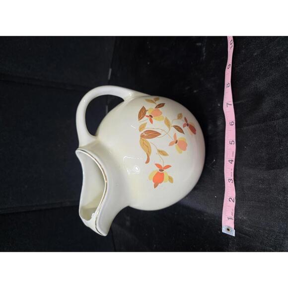 Hall's Superior Jewel Tea Autumn Leaf Ball Pitcher with ice lip, Vintage Beauty - Picture 5 of 8